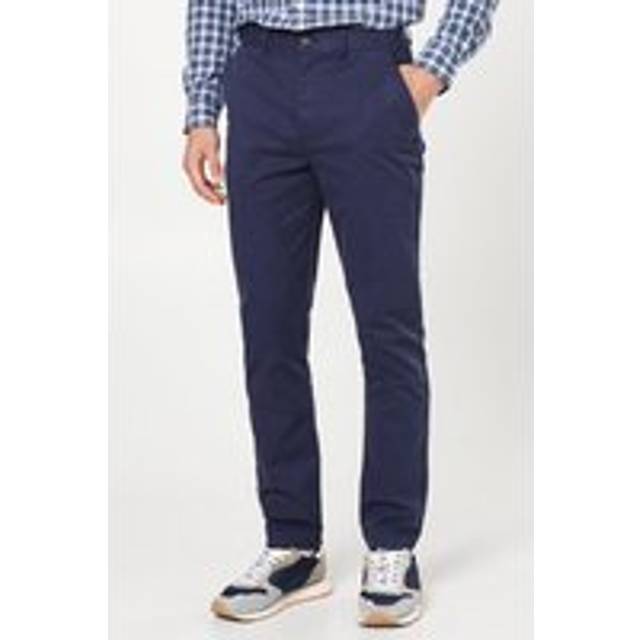 Mens Royal Blue Slim Fit Chino Trousers - 32R