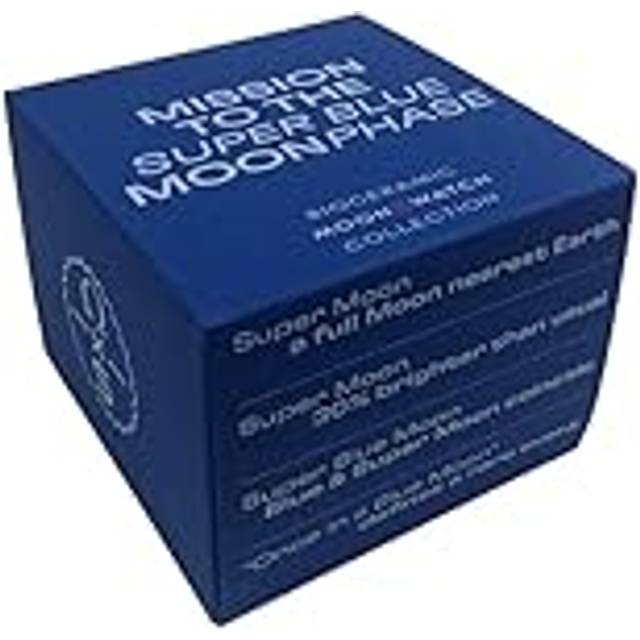 Swatch Moonswatch Omega x Mission To The Super Blue Moonphase armbandsur, Blå, rem