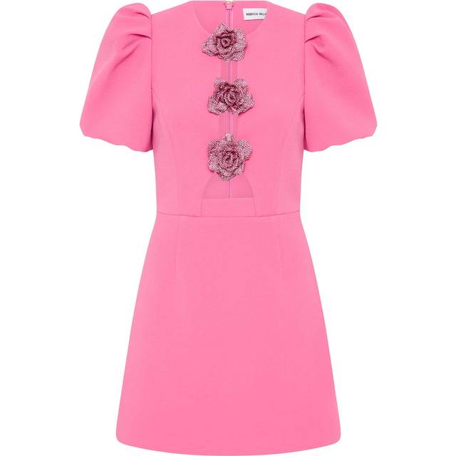 Aubree Flower Mini Dress Pink Size 16