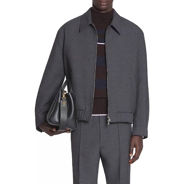 Lanvin Gray Classic Zipped Jacket - 18 ANTHRACITE - IT 50