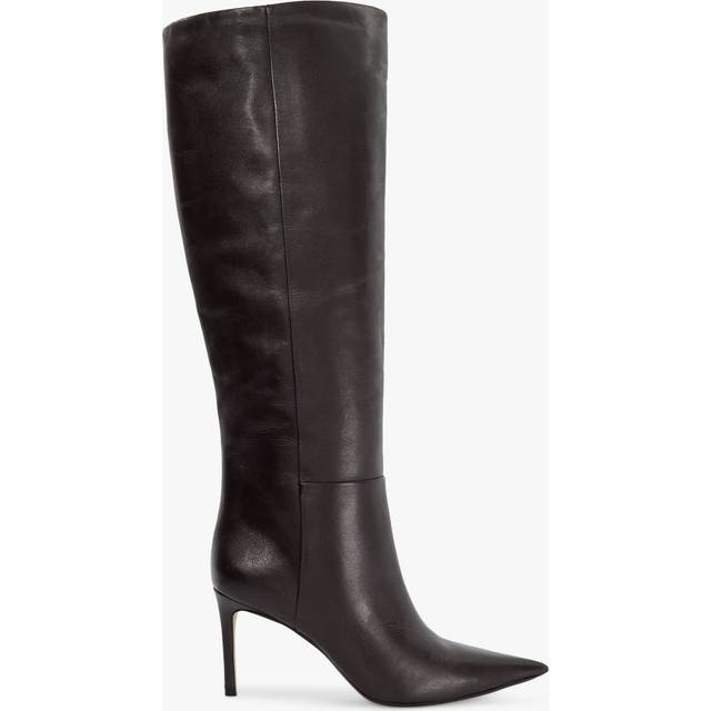 Dune London Serve Stiletto Heel Knee High Leather Boots
