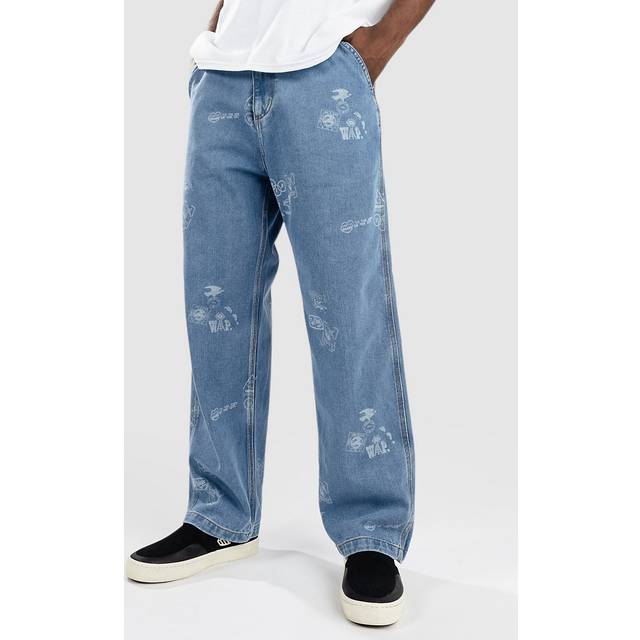 Byxor Carhartt WIP Stamp Pant Stamp Print/ Blue Bleached 26