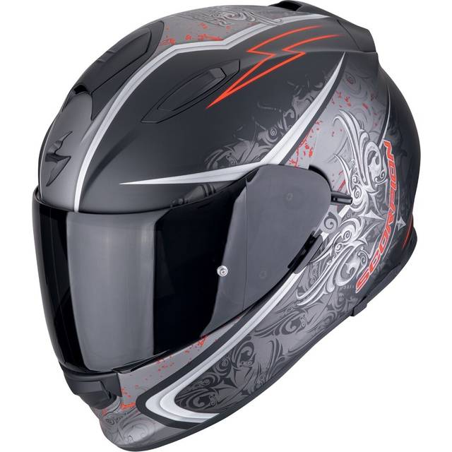 Scorpion EXO-491 Run, full face helmet , color: Matt Black/Grey/Red , size: XS