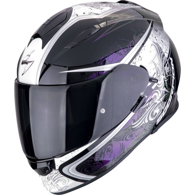 Scorpion EXO-491 Run, full face helmet , color: Black/White/Purple/Green , size: XS