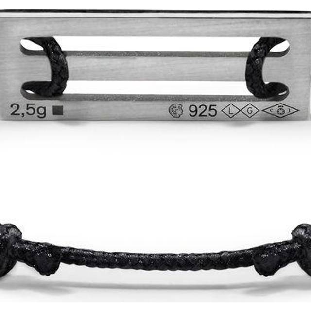 Le Gramme Black Lacquered Cord 'Le 2.5g' Bracelet - BLUE - UNI
