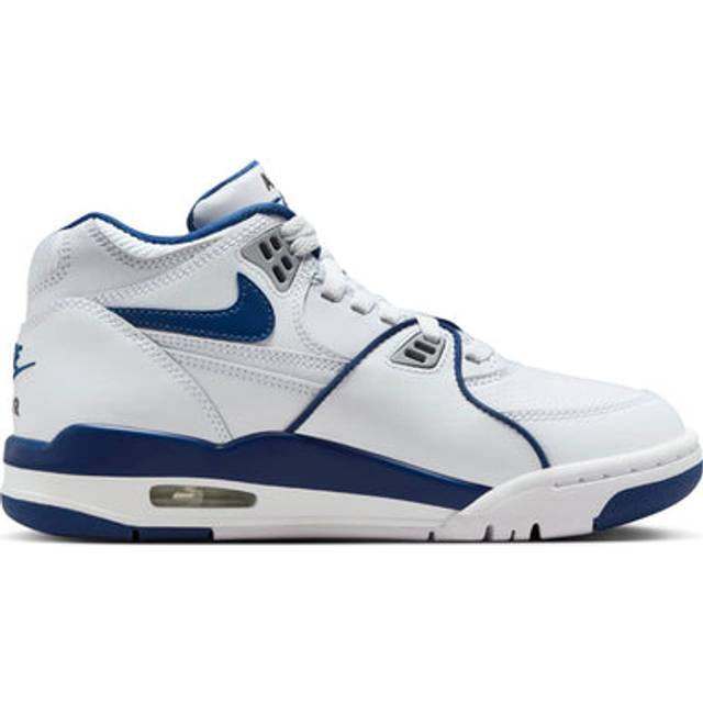 (GS) Nike Air Flight 89 'Dark Royal Blue' HF0406-103 - White/Wolf Grey/Varsity Red - 4.5Y