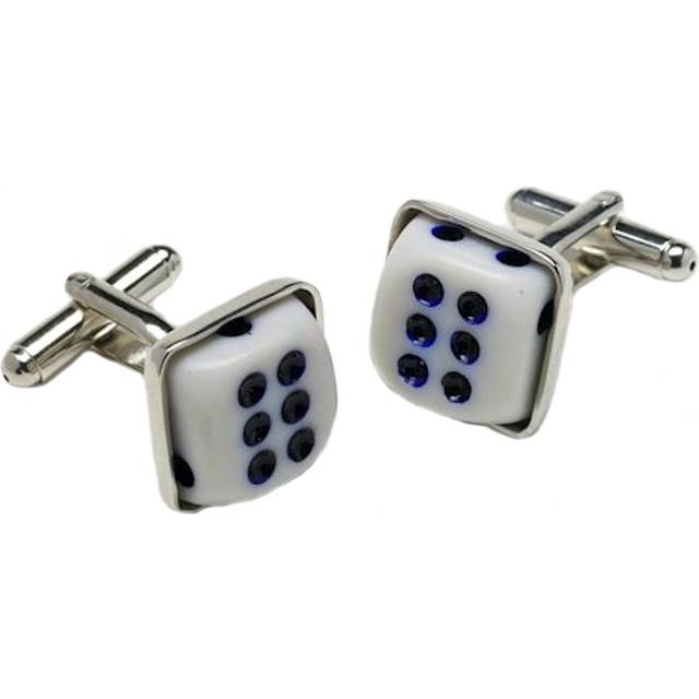 Double six dice casino cufflinks cuff links 10164