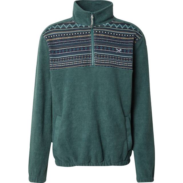 Iriedaily Kneece Troyer Half-Zip Fleece Sweater cool jungle