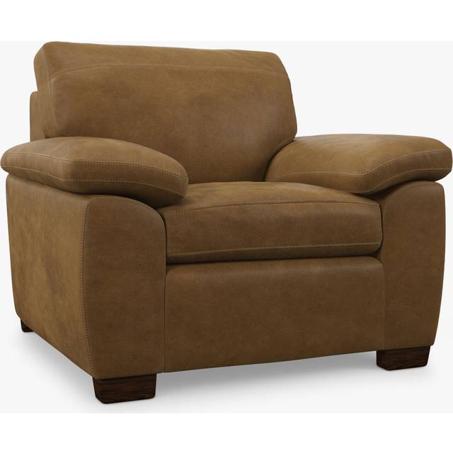 John Lewis Camden Leather Armchair, Dark Leg
