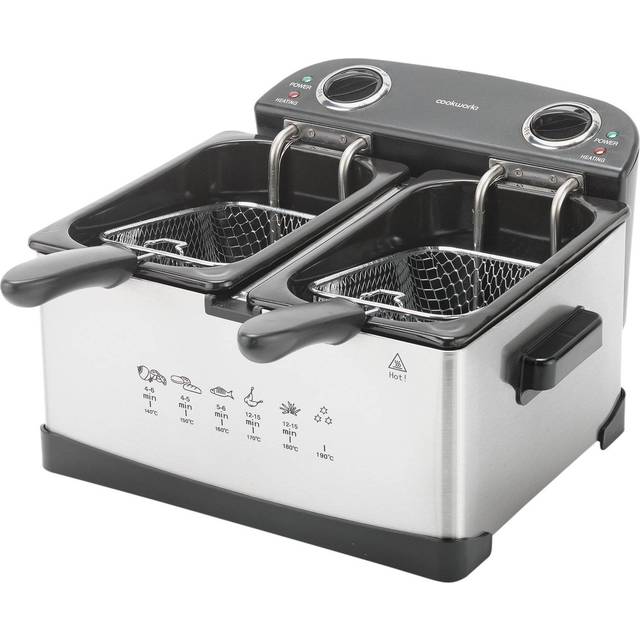 Cookworks Twin Professional Deep Fat Fryer