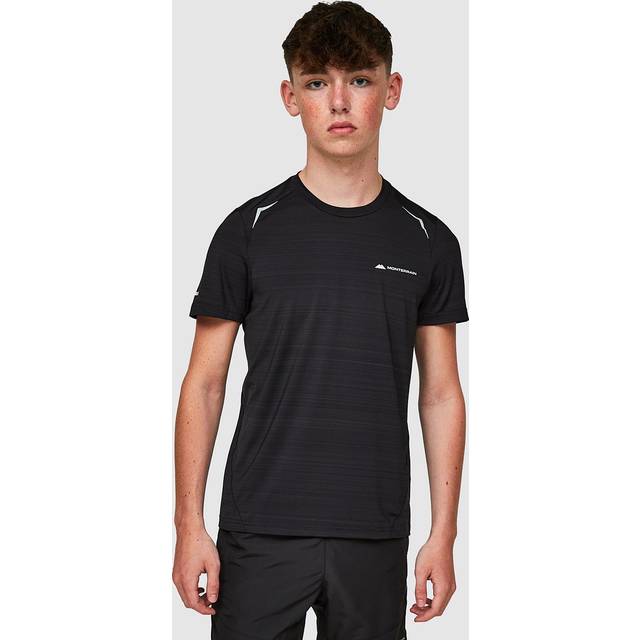 Monterrain Junior Bolt 2.0 Space Dye T-Shirt - Black - Size L/B