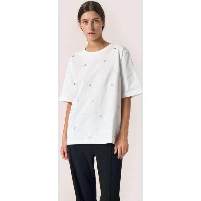 Soaked In Luxury Coreen Metal Outlet T-Shirt, White