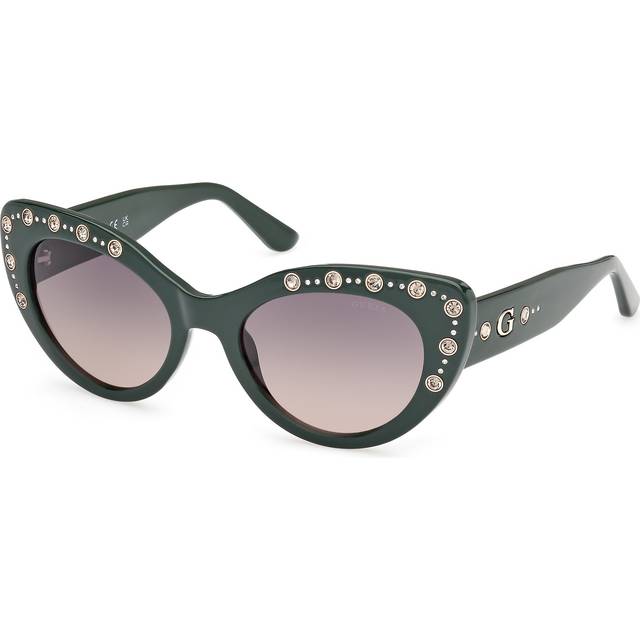 Guess Kvinna GU00163 96B Solglasögon Injicerad Grön Rök Cat Eye Normal