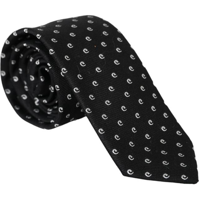 Dolce & Gabbana, Accessoarer, Herr, ONE Size, Bomull, Justerbart slips med svart logo - black (ONE SIZE)