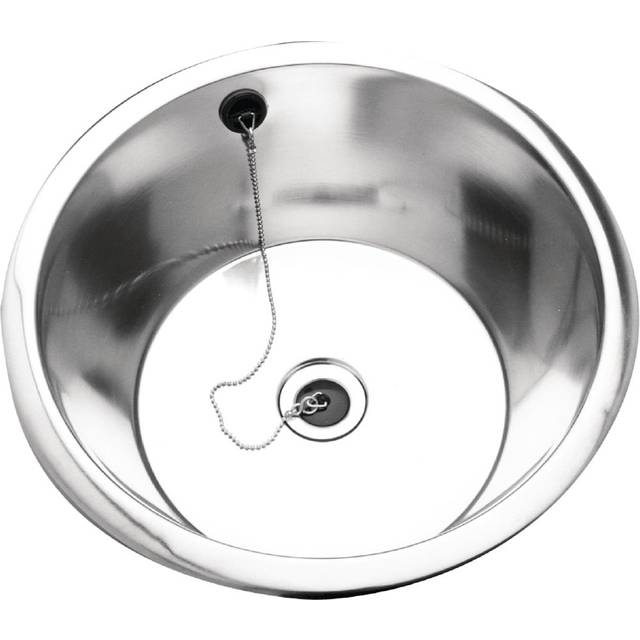 Franke Sissons Stainless Steel Rimmed Edge Round Inset Sink Bowl 430mm