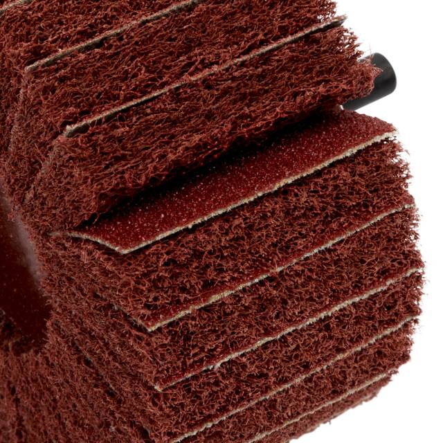 3M Roloc Combi Flap Brush CB-ZR, 63 mm x 32 mm, P80 - Maroon