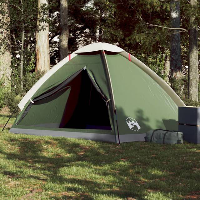 (Green, 240 x 210 x 126/132 cm) vidaXL Camping Tent Dome 2-Person Lightweight Tent Dome Tent Blue Waterproof
