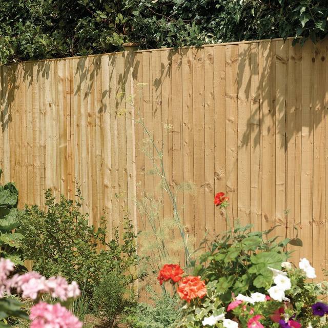 Rowlinson Vertical Board Panel Pressure Treated 3ft x 6ft - Green Tint