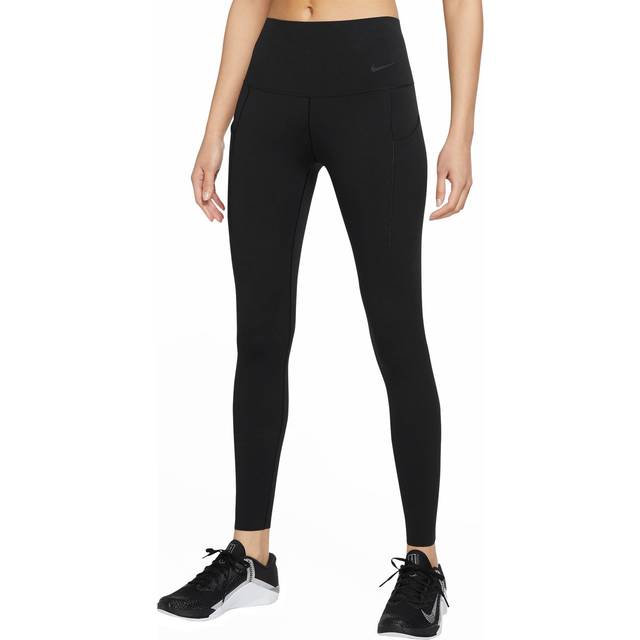 Pants Nike Universa Women&#39;s Medium-Support High-Waisted Full-Length Leggings with Pockets Black/ Black XL (XL)