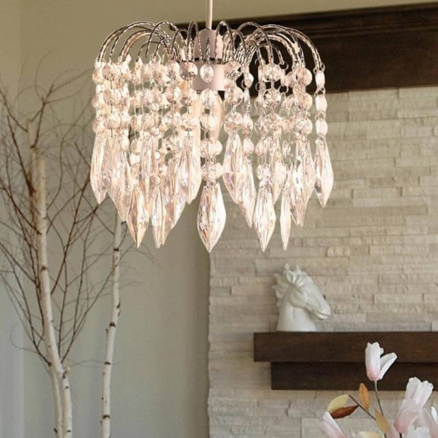 Fountain 1-Light Pendant - Silver (25cm H X 28cm W X 28cm D)