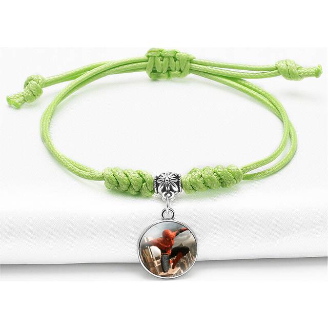 (20506312) Captivating Demon Slayer Green Time Gem Bracelet Pendant Anime Accessories