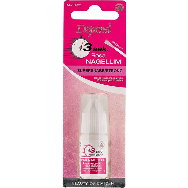 3 Sec Pink Nail Glue With Brush