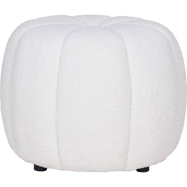 Paisley Puf, Off-white Ø48x38 cm.