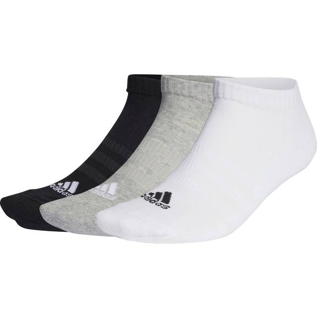 adidas Performance Pack of 3 Lowcut Cushioned Socks - Grey