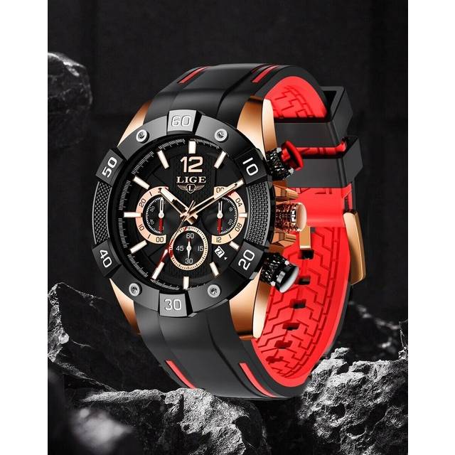 Superb watch luxury sport top quality man date chronograph waterproof marked