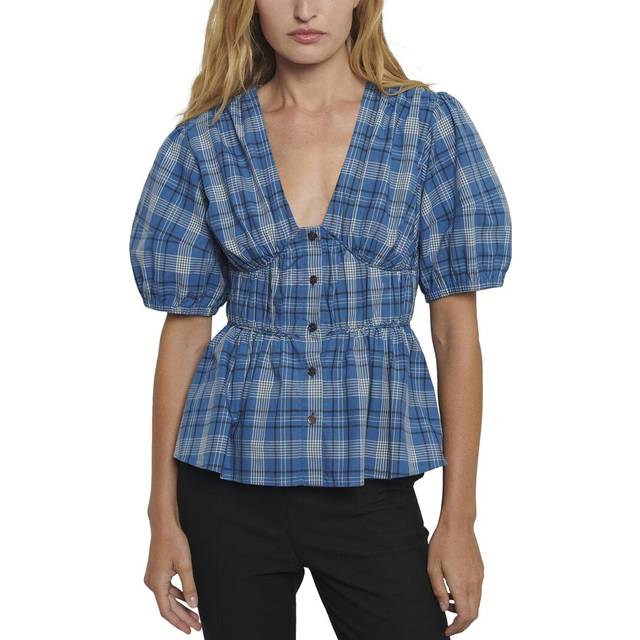 Derek Lam 10 Crosby Maureen Balloon Sleeve Top