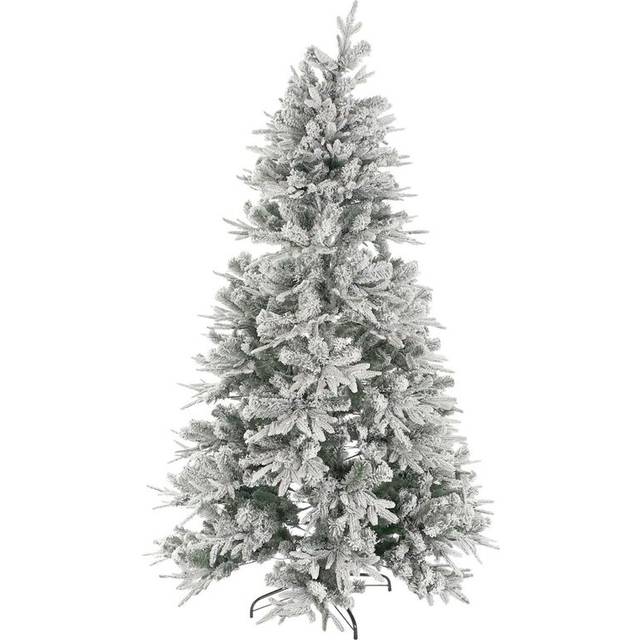 Home ESPRIT Vit julgran snöig polyeten 120 x 120 x 210 cm