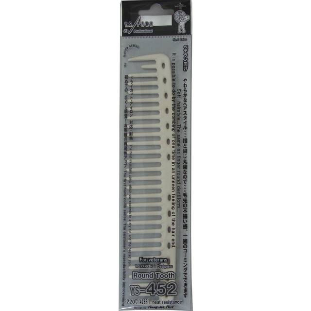 YS Park 452 Round Tooth Cutting Comb - White