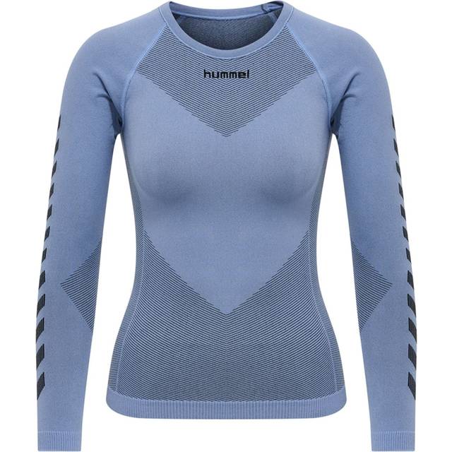 Hummel First Seamless Jersey L/S Damen - Blau