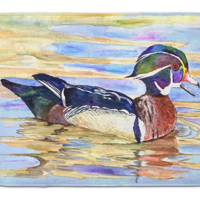 Caroline's Treasures Wood Duck Floor Mat  19 x 27  Multicolor