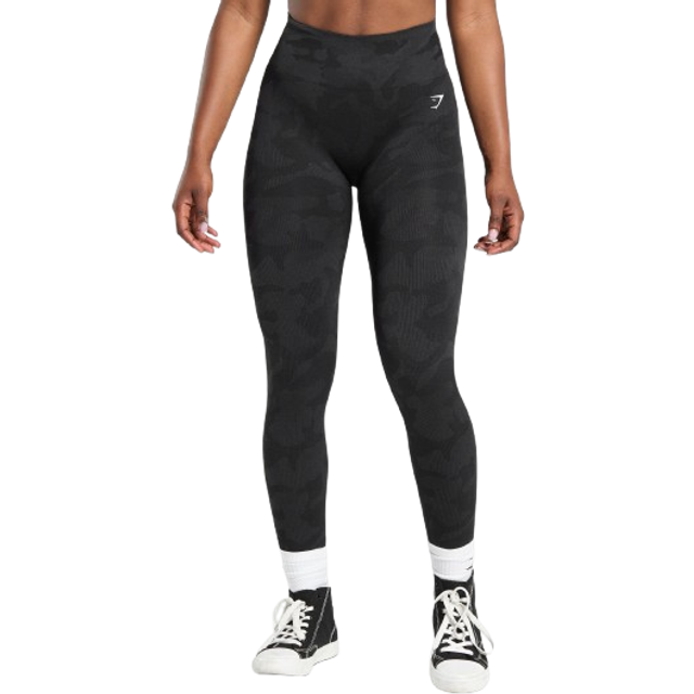 Adapt Camo Seamless Leggings - Black/Asphalt Grey
