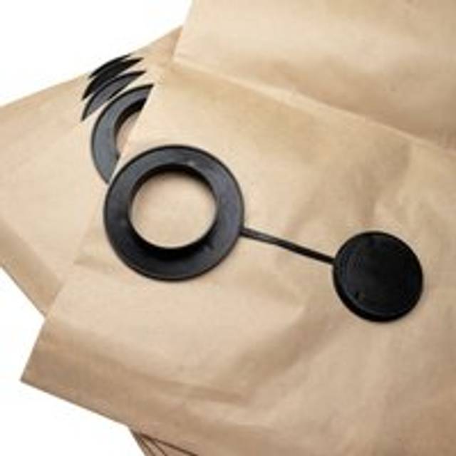 10x Filter Bag compatible with Festool sr 12, sr 14 Dust Extractor - Paper, 33.8 cm x 83.4 cm, Sand-Coloured - Vhbw