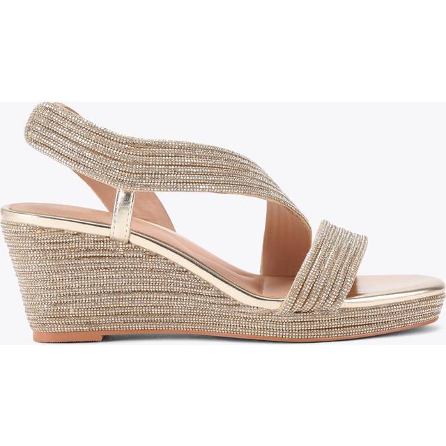 Carvela Gala Jewel Embellished Wedge Heel Sandals