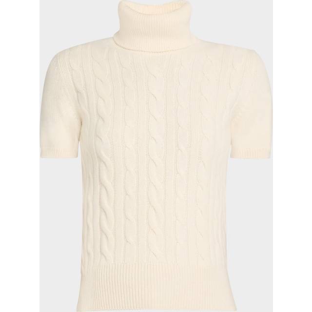 Jubilee Cable Baby Cashmere Turtleneck Sweater - PURE JUBILEE - 48 IT (12 US)