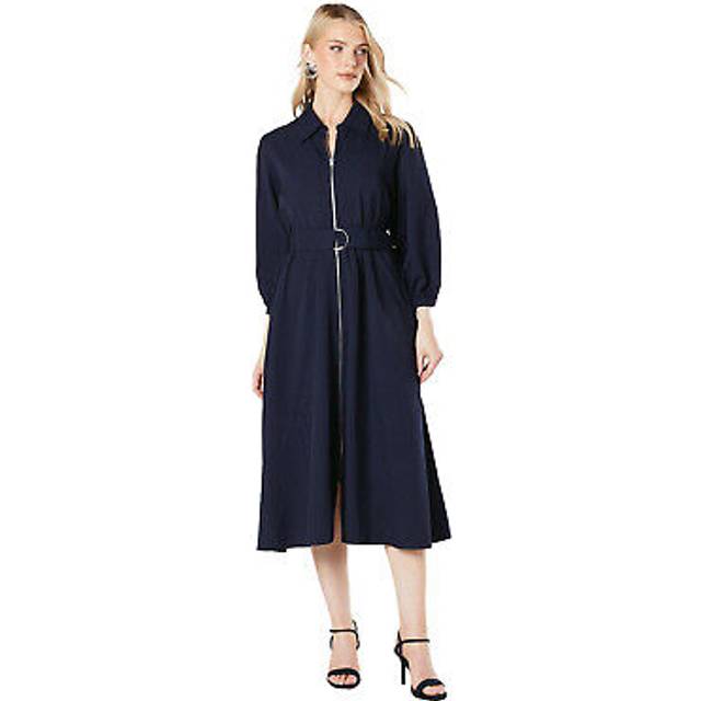 Principles womens/ladies chunky zip front midi dress dh7430