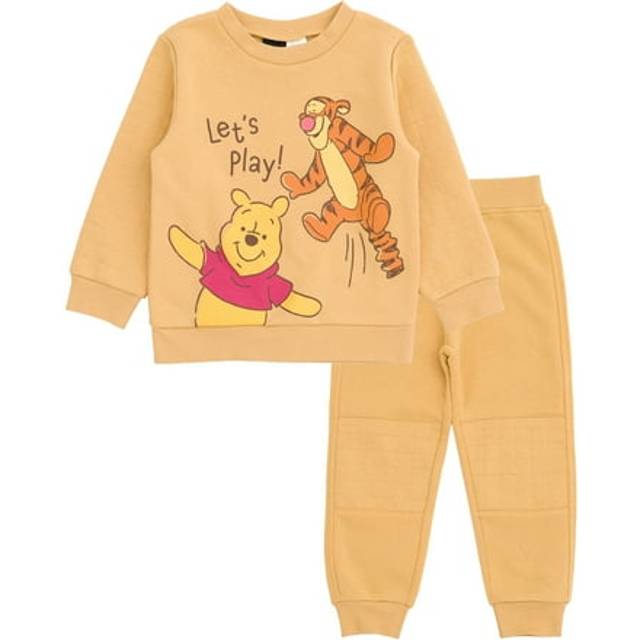 Disney Winnie the Pooh Tigger Infant Baby Boys Fleece Sweatshirt and Jogger Pants Outfit Set Yellow 12 Months