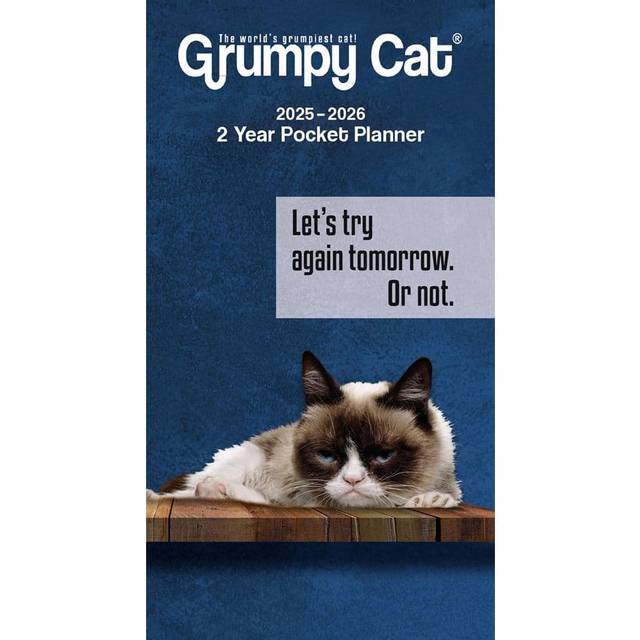 Grumpy Cat 2 Year 2025 Pocket Planner