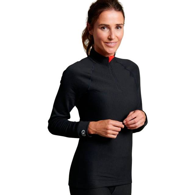 Women's long-sleeved zip-up T-shirt Damart Thermolactyl 5 - Noir - S