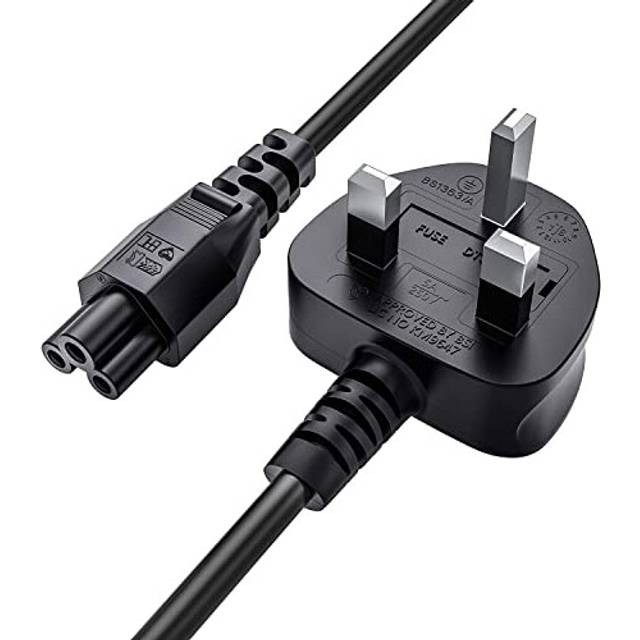 Cables Direct 1.8m C5 UK Power Cable in Black