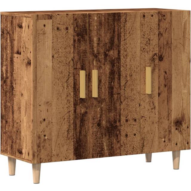 Skänk gammalt trä 90x34x80 cm konstruerat trä