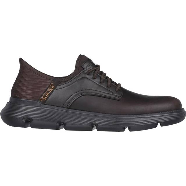 Men's Skechers Men's Garza - Gervin Oxford Shoe in Chocolate - Brown - Size: 9