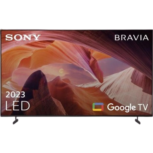 Sony Bravia Professional Displays FWD-85X80L - 85" Diagonal klass (84.6" visbar) - X80L Series LED-bakgrundsbelyst LCD-skärm - med TV-mottagare - digital skyltning - Smart TV - Google TV - 4K UHD (2160p) 3840 x 2160 - HDR - blinkande ram, Direct LED - sva