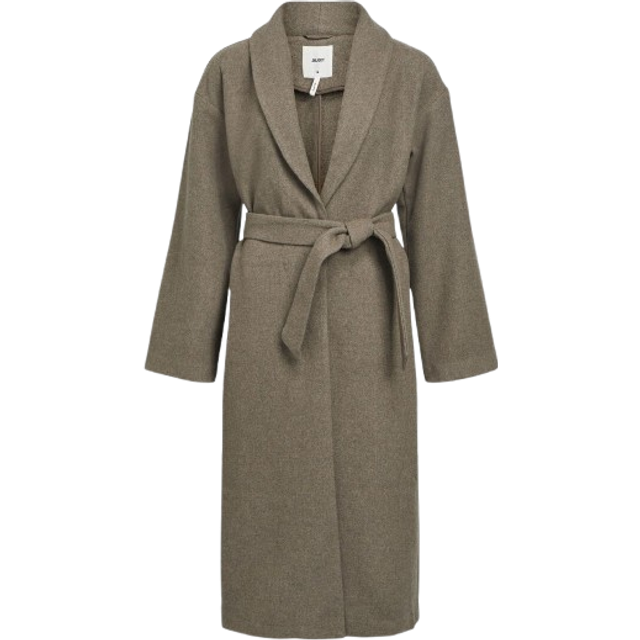 Objekt OBJPISA LONG COAT NOOS, Öken taupe/detalj: melerad, 36