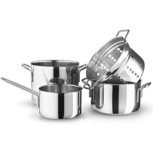 Eva Solo Eva Trio Stainless Steel grytset 4 delar Rostfritt stål - Silverfärgad