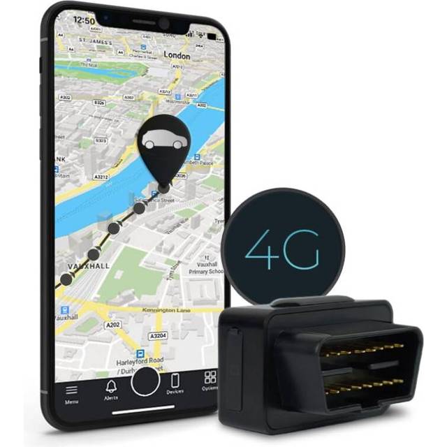 Salind 08 4G OBD - GPS tracker- GPS Tracker for Cars, and other Vehicles- Plug & Play- direct Connection to OBD 2 Interface - Real-time live Tracking via App and Browser (iOS and Android)