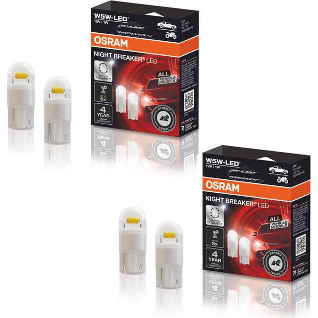 OSRAM NIGHT BREAKER LED W5W, universellt parkeringsljus/positionsljus/interiörljus med gatugodkännande, för alla fordonsmodeller, 12V
